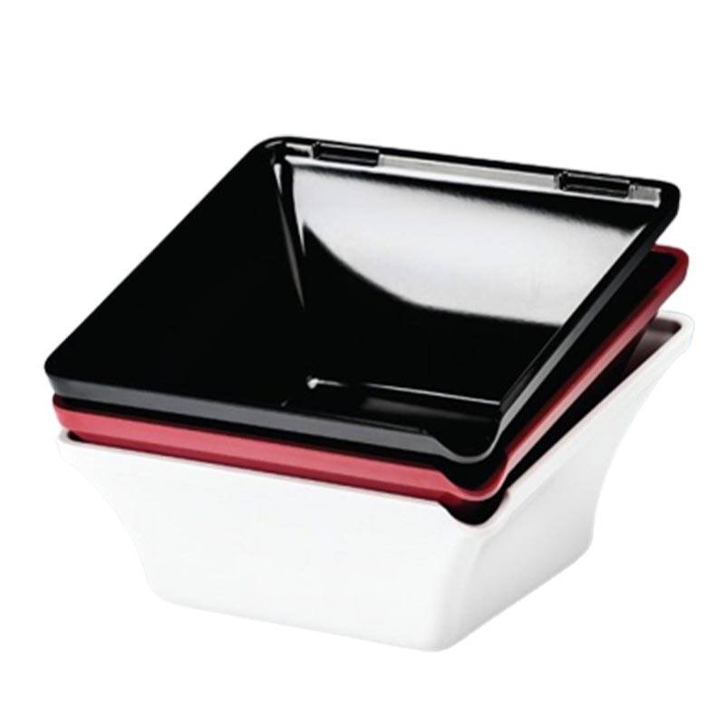 Zicco K-2013 Teşhir Kasesi, Melamin, Siyah, 22x22x8 cm - 1