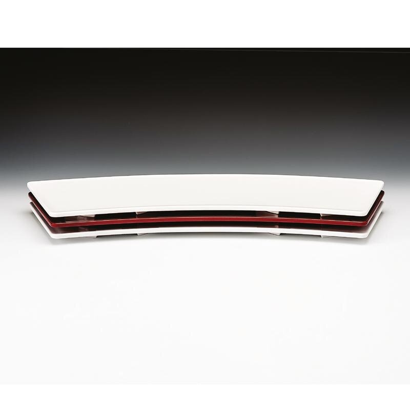 Zicco K-2015 Teşhir Tabağı, Melamin, Beyaz, 19x56 cm - Zicco