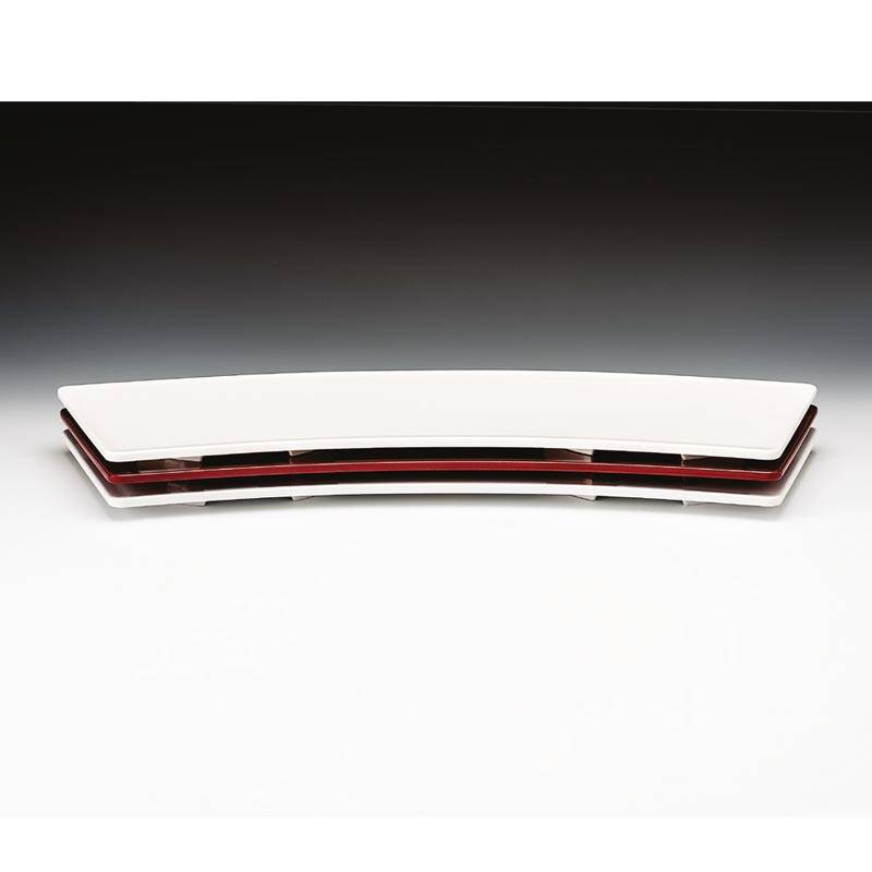 Zicco K-2015 Teşhir Tabağı, Melamin, Kırmızı, 19x56 cm - 1