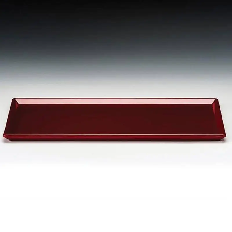 Zicco K-2044 Teşhir Tabağı, Melamin, Kırmızı, 18x35 cm - 1