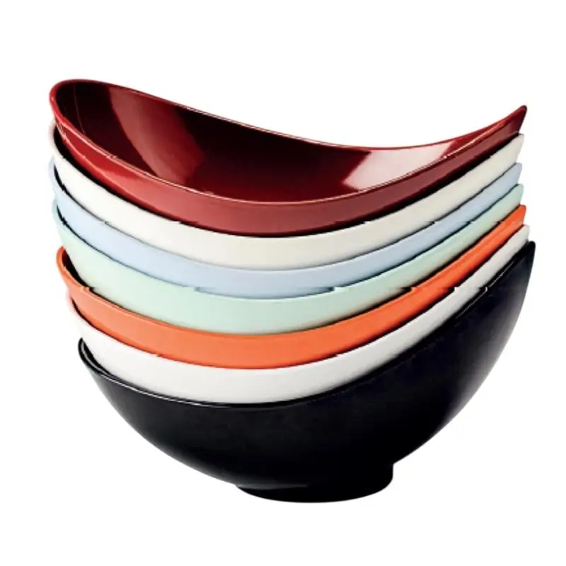 Zicco K-2048 Gondol Teşhir Kasesi, Melamin, Kırmızı, 36x22x11–17 cm - Zicco (1)