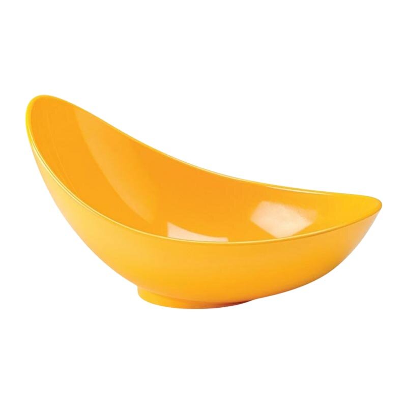 Zicco K-2048 Gondol Teşhir Kasesi, Melamin, Sarı, 36x22x11–17 cm - Zicco