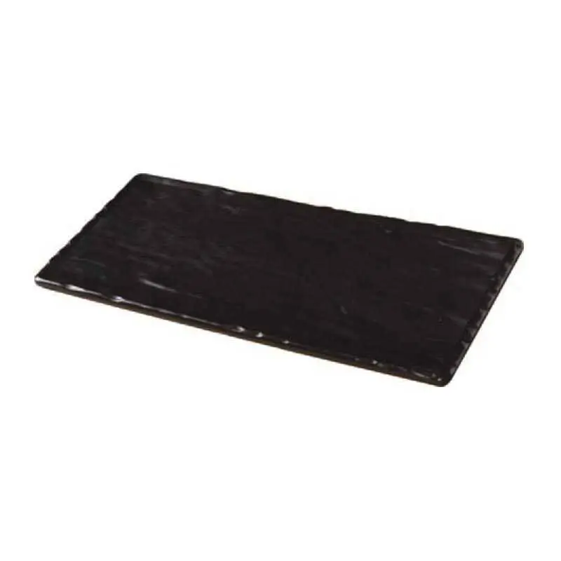 Zicco K-2052 Teşhir Sunum Tabağı, Melamin, Siyah, 19x64.5 cm - 1