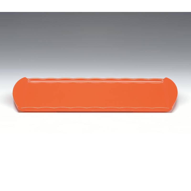 Zicco K-2055 Tasarım Teşhir Tabağı, Melamin, Turuncu, 25x43 cm - 1