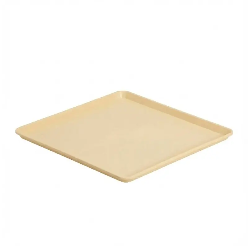 Zicco K-2060 Teşhir Tabağı, Minimal Tasarım, Melamin, Krem, 29x29 cm - 1