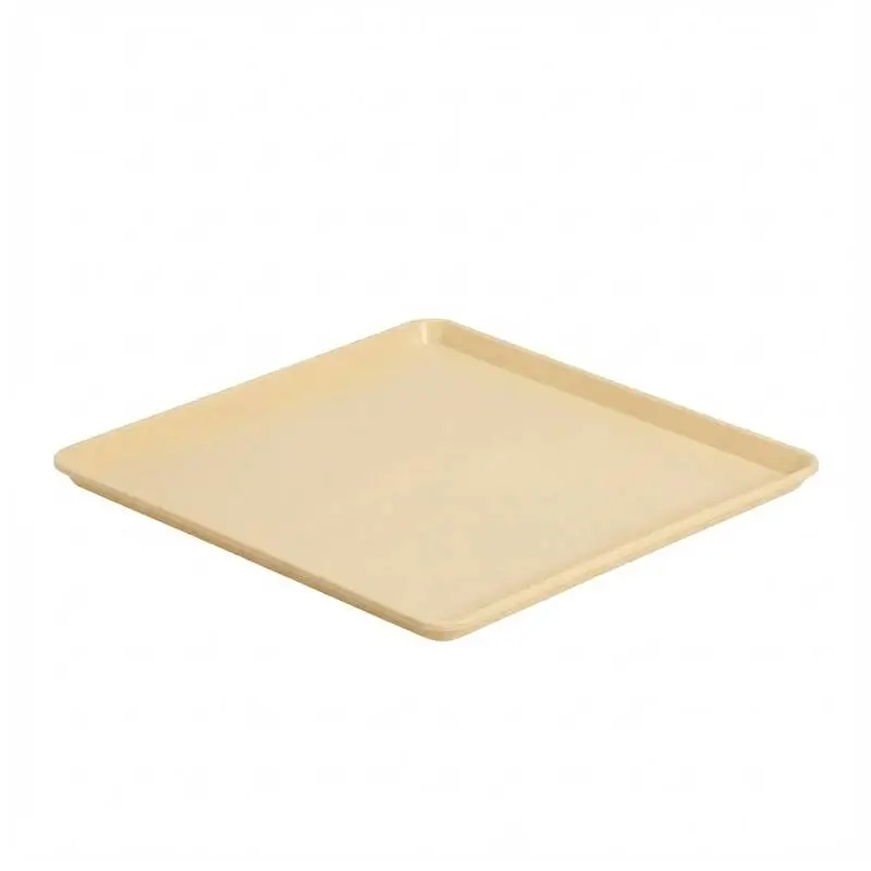 Zicco K-2060 Teşhir Tabağı, Minimal Tasarım, Melamin, Krem, 29x29 cm - 1