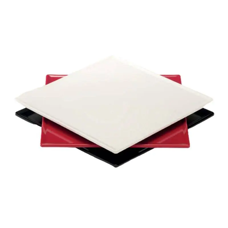Zicco K-2060 Teşhir Tabağı, Minimal Tasarım, Melamin, Krem, 29x29 cm - 3
