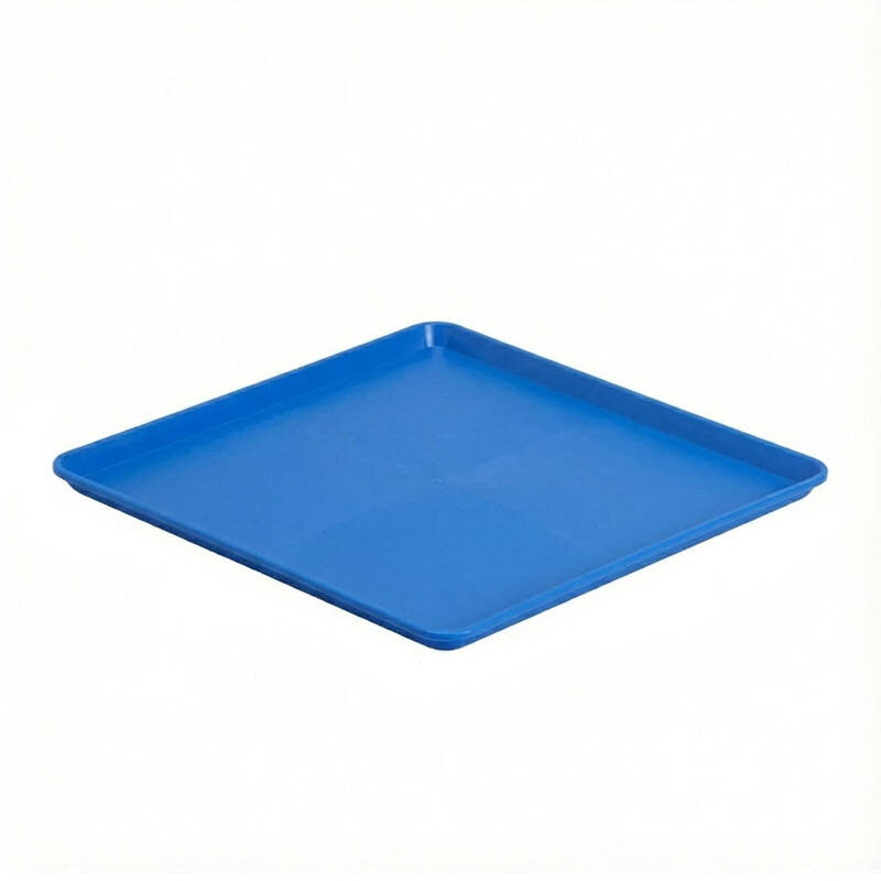 Zicco K-2060 Teşhir Tabağı, Minimal Tasarım, Melamin, Mavi, 29x29 cm - 1