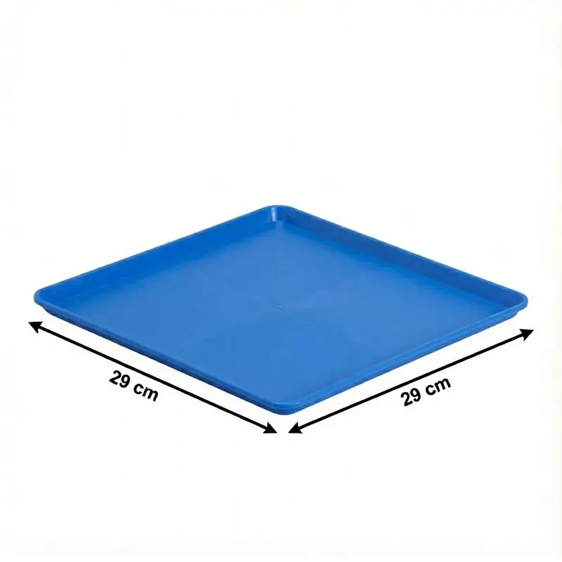 Zicco K-2060 Teşhir Tabağı, Minimal Tasarım, Melamin, Mavi, 29x29 cm - Zicco (1)