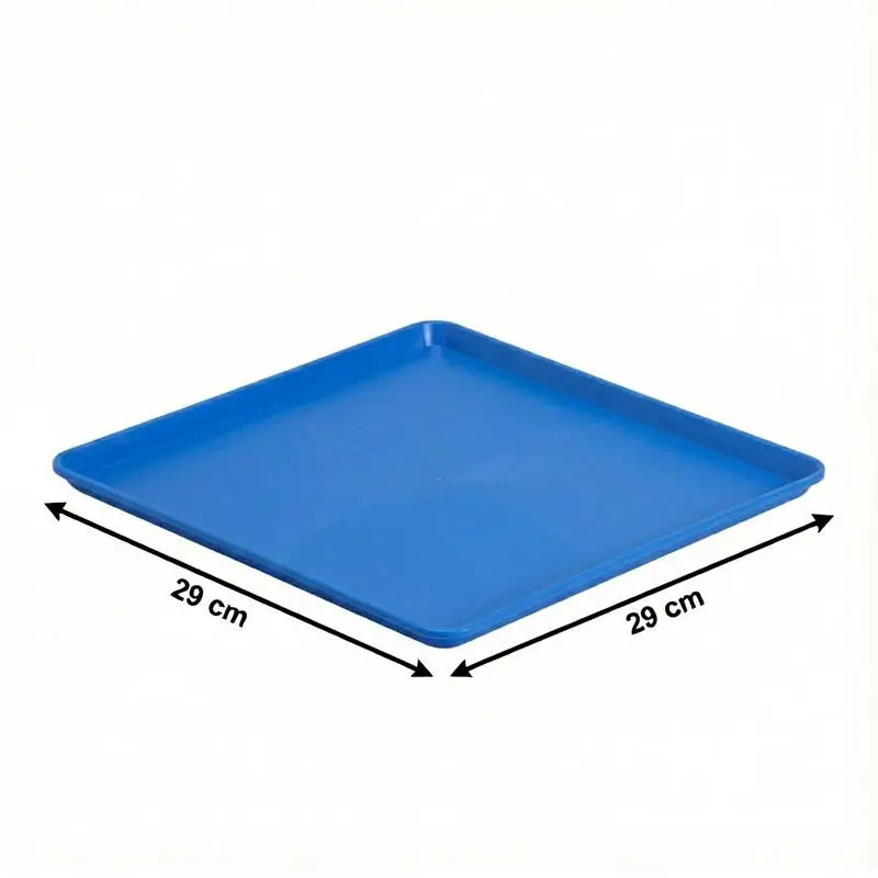 Zicco K-2060 Teşhir Tabağı, Minimal Tasarım, Melamin, Mavi, 29x29 cm - 2
