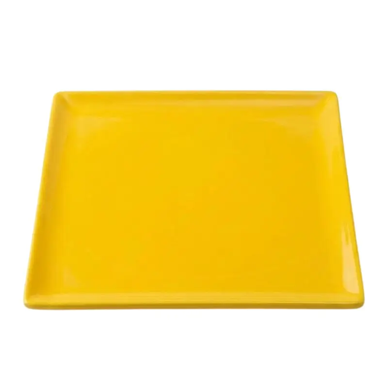 Zicco K-2060 Teşhir Tabağı, Minimal Tasarım, Melamin, Sarı, 29x29 cm - 1