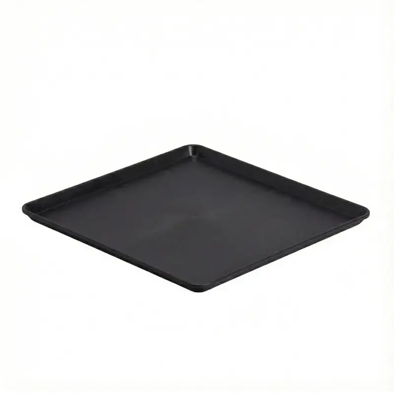 Zicco K-2060 Teşhir Tabağı, Minimal Tasarım, Melamin, Siyah, 29x29 cm - 1