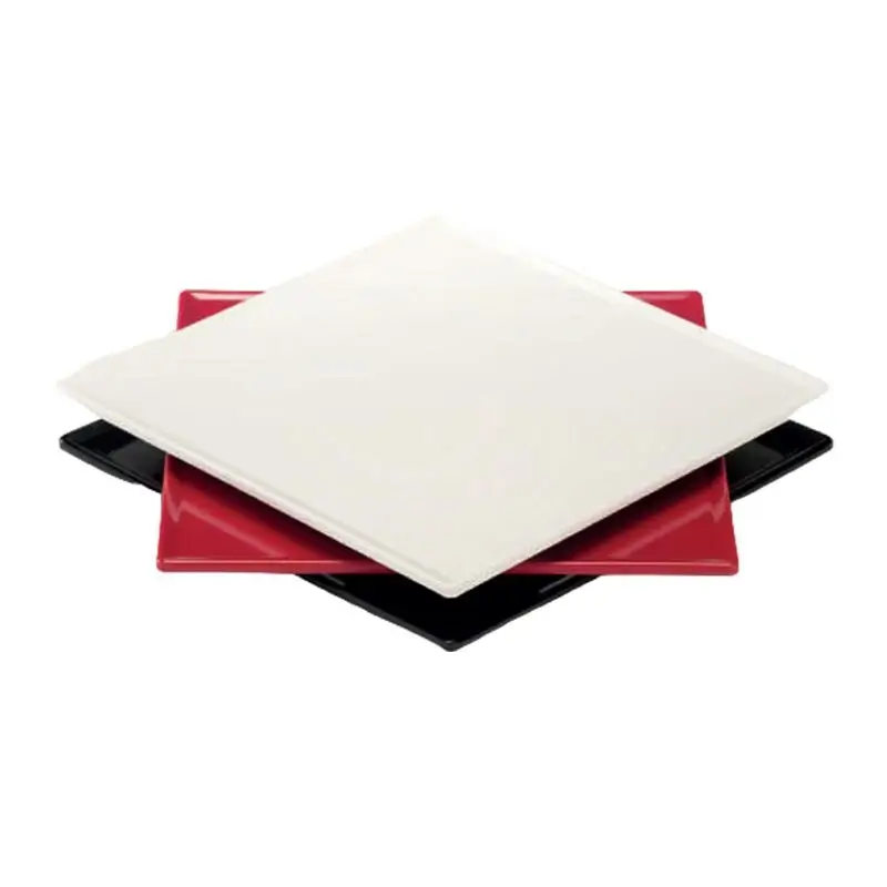 Zicco K-2060 Teşhir Tabağı, Minimal Tasarım, Melamin, Yeşil, 29x29 cm - 3