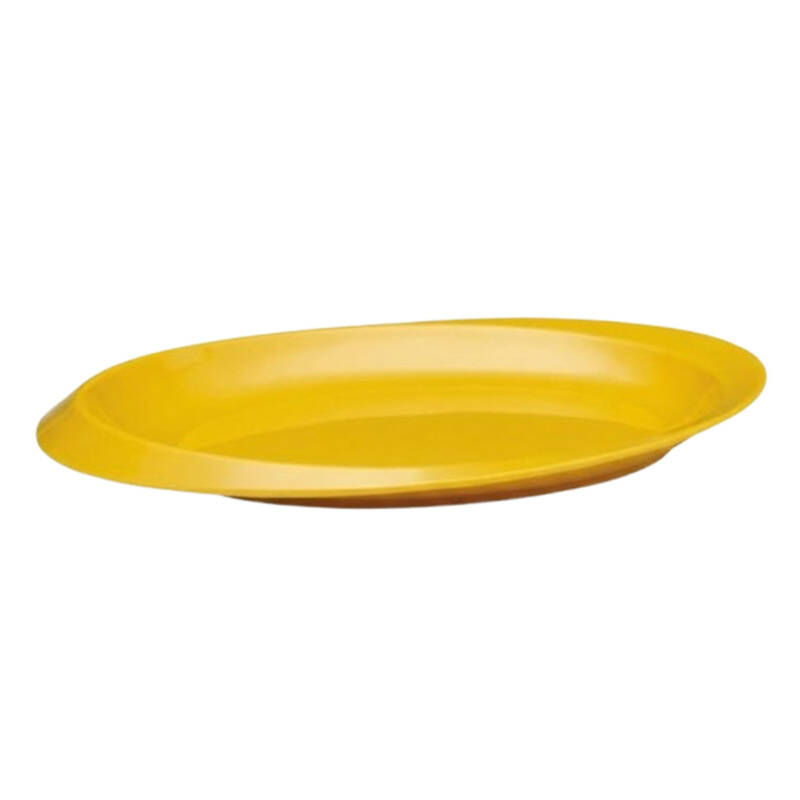 Zicco K-2250 Teşhir Tepsisi, Kayık Model, Melamin, Sarı, 31x47x4 cm - 1