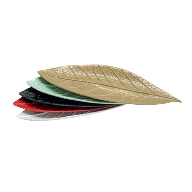 Zicco K-2600 Büyük Boy Teşhir Sunum Tabağı, Defne Model, Melamin, Kahverengi, 17x47 cm - 1