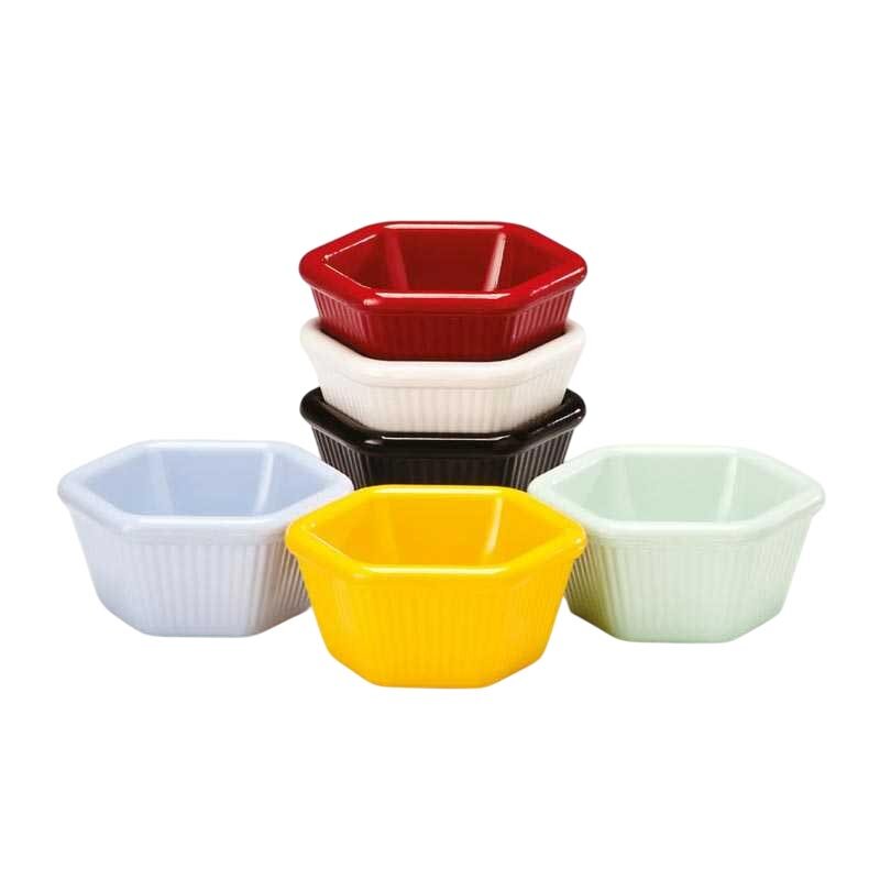 Zicco K-4006 Mini Sosluk Reçellik, Altıgen, Kırmızı, 7x3 cm - Zicco