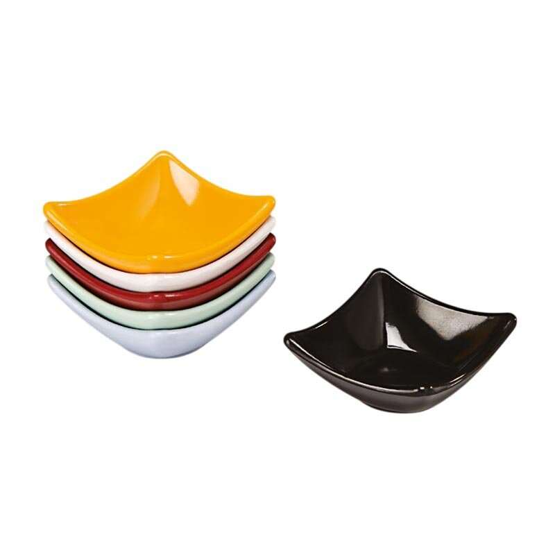 Zicco K-4511 Mini Sosluk, Köşeli Model, Melamin, Beyaz, 8.5x8.5x3.5 cm - Zicco