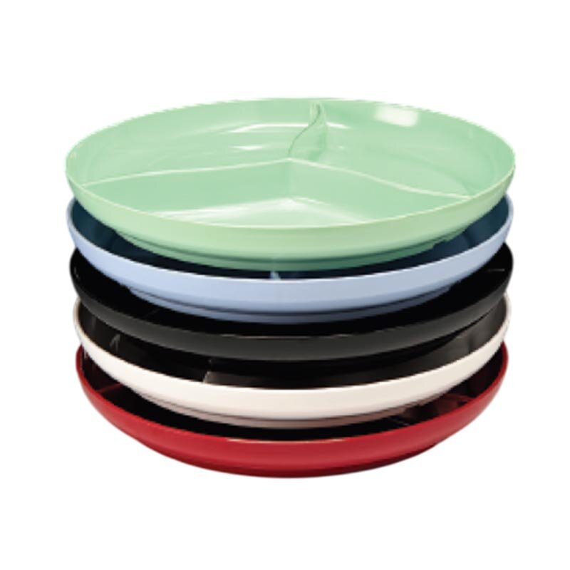 Zicco K-5347 Teşhir Sunum Tabağı, Melamin, Bölmeli, Kırmızı, 39x5 cm - Zicco