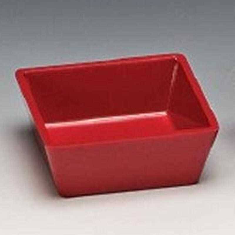 Zicco K-6006 Çerezlik, Köşeli Model, Melamin, Kırmızı, 9x9x3.5 cm - 1