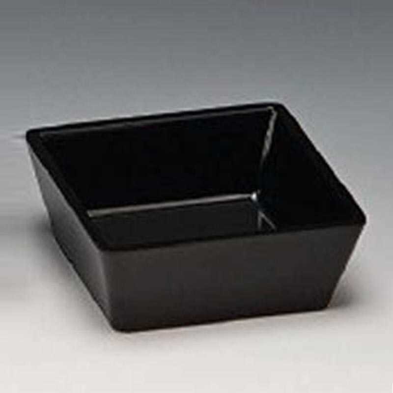 Zicco K-6006 Çerezlik, Köşeli Model, Melamin, Siyah, 9x9x3.5 cm - Zicco