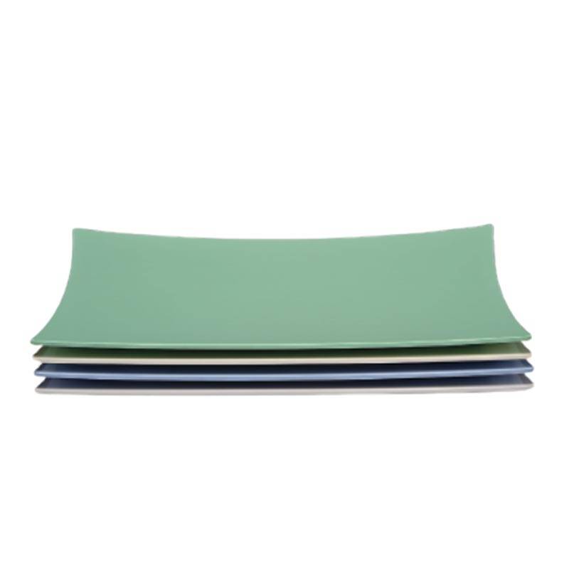 Zicco K-666 Teşhir Sunum Tabağı, Melamin, Beyaz, 28x45 cm - 1