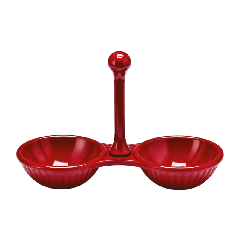 Zicco K-693 Çerezlik, 2 Bölmeli, Melamin, Kırmızı - Zicco