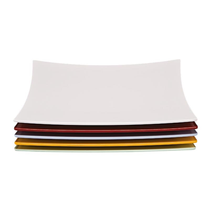 Zicco K-777 Kare Teşhir Tabağı, Melamin, Sarı, 35x35 cm - Zicco