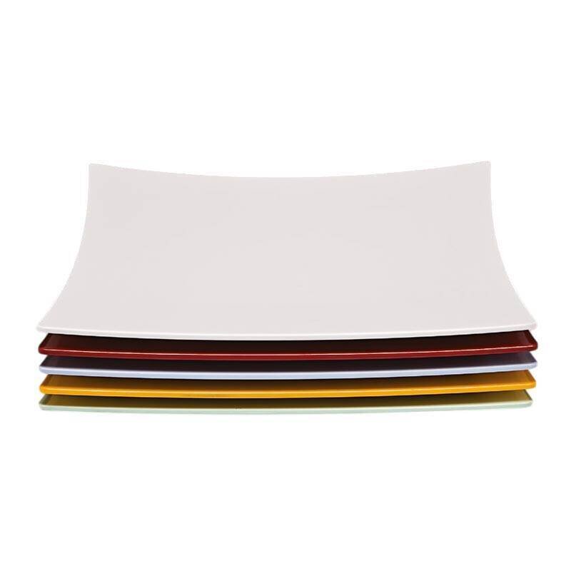 Zicco K-777 Kare Teşhir Tabağı, Melamin, Siyah, 35x35 cm - Zicco