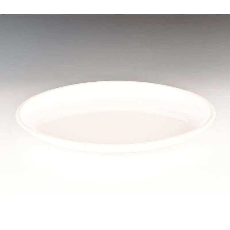 Zicco K-883 Teşhir Tabağı, Oval Form, Melamin, Beyaz, 55x39x6 cm - 1