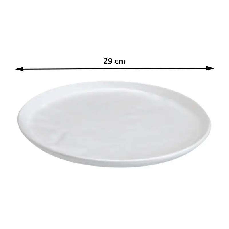 Zicco K-9200 Melamin Teşhir Sunum Tepsisi, Taş Model, Beyaz, 29 cm - Zicco (1)