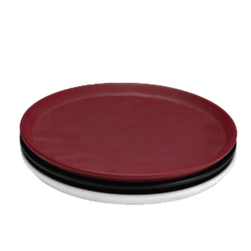 Zicco K-9200 Melamin Teşhir Sunum Tepsisi, Taş Model, Beyaz, 29 cm - 3