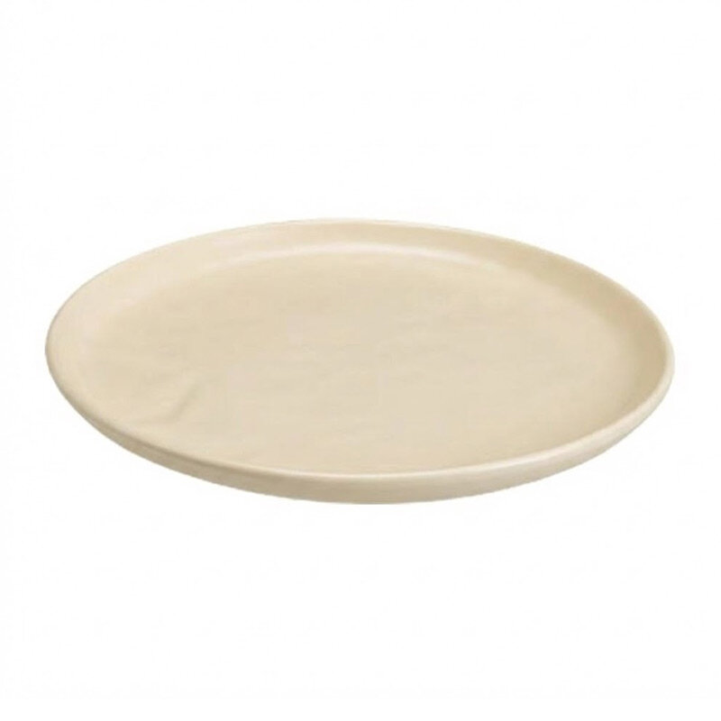 Zicco K-9200 Melamin Teşhir Sunum Tepsisi, Taş Model, Krem, 29 cm - Zicco