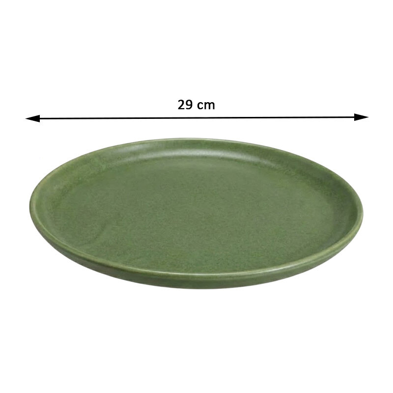 Zicco K-9200 Melamin Teşhir Sunum Tepsisi, Taş Model, Yeşil, 29 cm - Zicco (1)