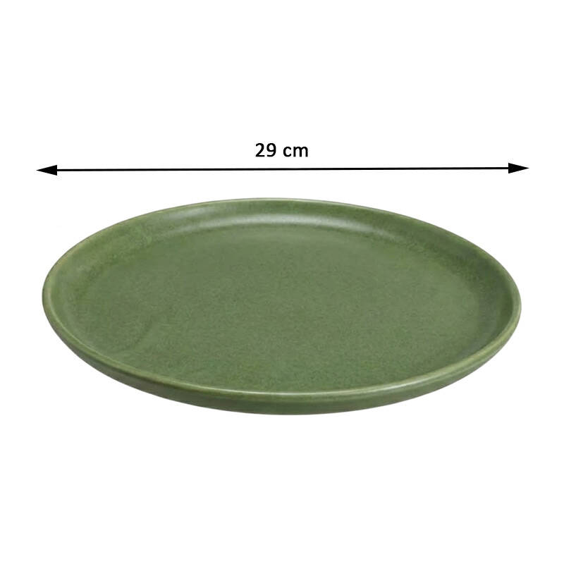 Zicco K-9200 Melamin Teşhir Sunum Tepsisi, Taş Model, Yeşil, 29 cm - 2