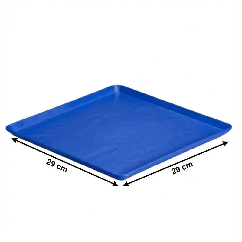Zicco K-9250 Teşhir Sunum Tepsisi, Taş Model, Melamin, Mavi, 29x29 cm - Zicco (1)