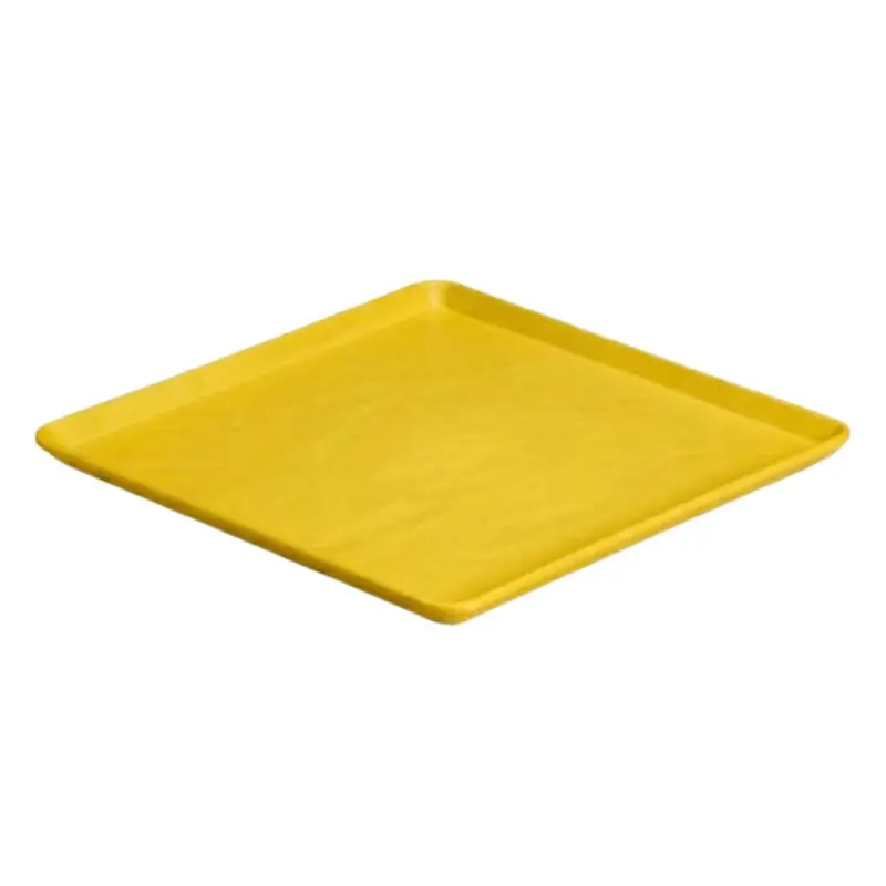 Zicco K-9250 Teşhir Sunum Tepsisi, Taş Model, Melamin, Sarı, 29x29 cm - 1