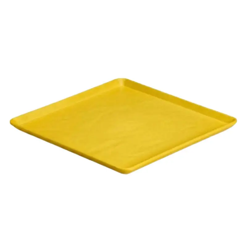 Zicco K-9250 Teşhir Sunum Tepsisi, Taş Model, Melamin, Sarı, 29x29 cm - 1