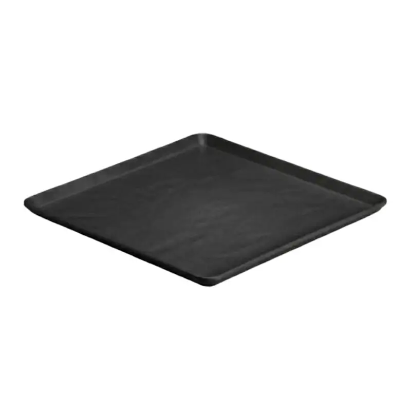 Zicco K-9250 Teşhir Sunum Tepsisi, Taş Model, Melamin, Siyah, 29x29 cm - 1