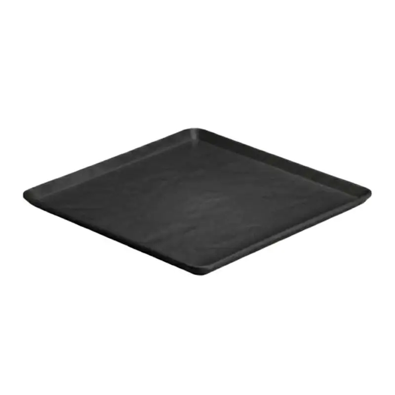 Zicco K-9250 Teşhir Sunum Tepsisi, Taş Model, Melamin, Siyah, 29x29 cm - 1