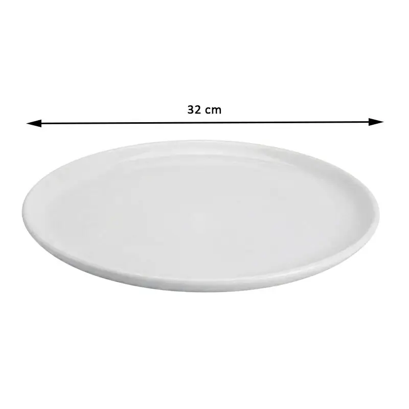 Zicco K-9300 Teşhir Sunum Tepsisi, Taş Model, Melamin, Beyaz, 32 cm - Zicco (1)