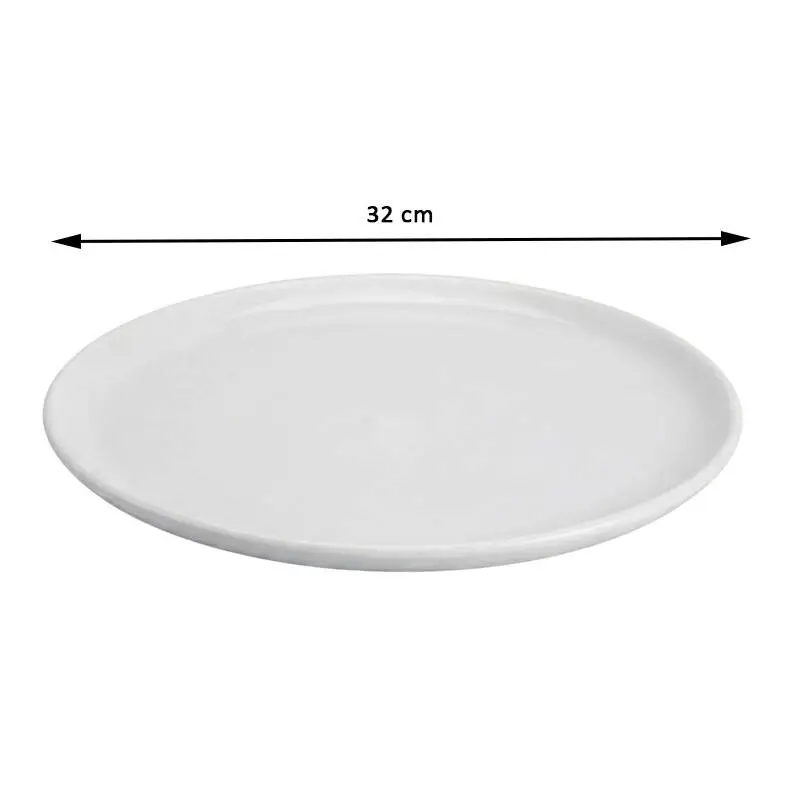 Zicco K-9300 Teşhir Sunum Tepsisi, Taş Model, Melamin, Beyaz, 32 cm - 2