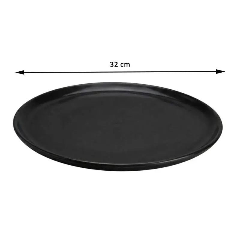 Zicco K-9300 Teşhir Sunum Tepsisi, Taş Model, Melamin, Siyah, 32 cm - 2