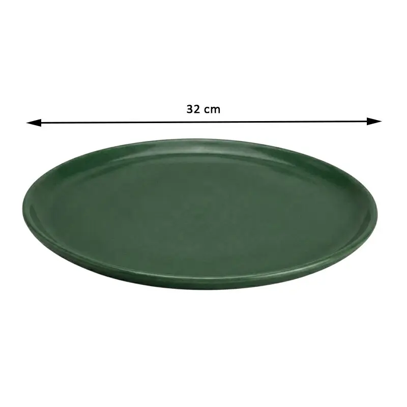 Zicco K-9300 Teşhir Sunum Tepsisi, Taş Model, Melamin, Yeşil, 32 cm - Zicco (1)