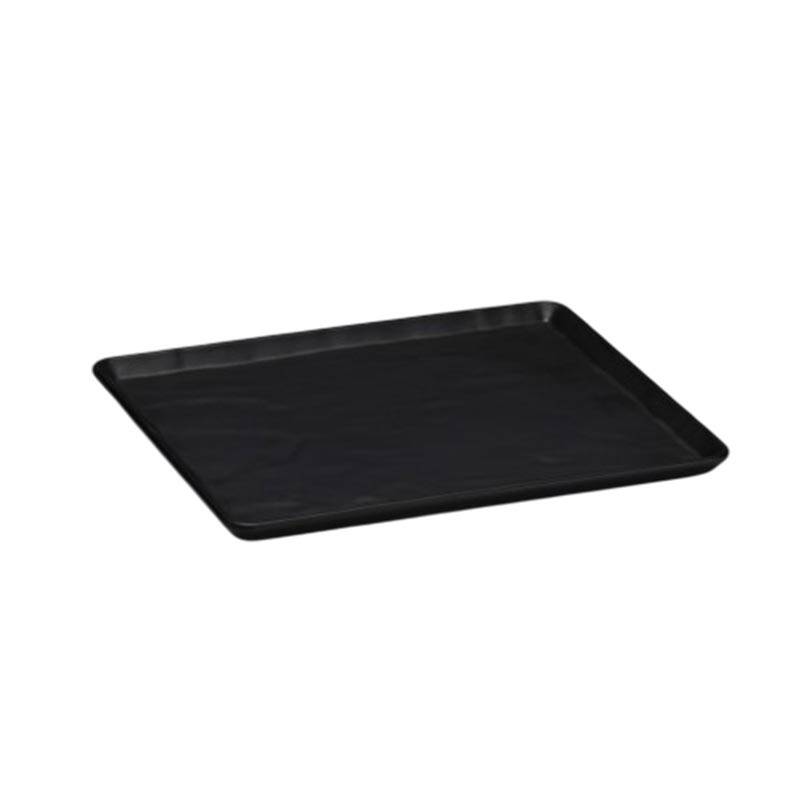 Zicco K-9350 Melamin Teşhir Sunum Tabağı, Taş Model, Yeşil, 26x32 cm - 1