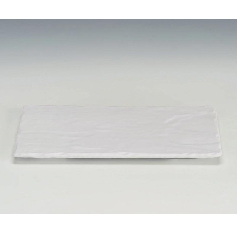 Zicco K-9450 Teşhir Tabağı, Taş Model, Melamin, Beyaz, 16.5x30 cm - Zicco