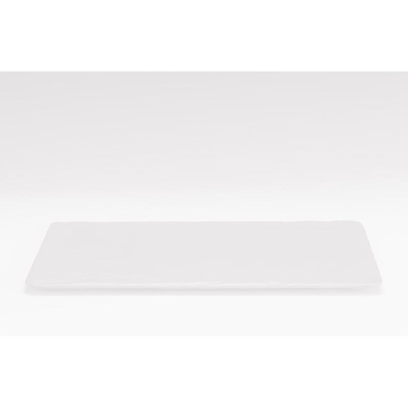 Zicco K-9550 Teşhir Sunum Tabağı, Taş Model, Melamin, Beyaz, 32x52 cm - Zicco