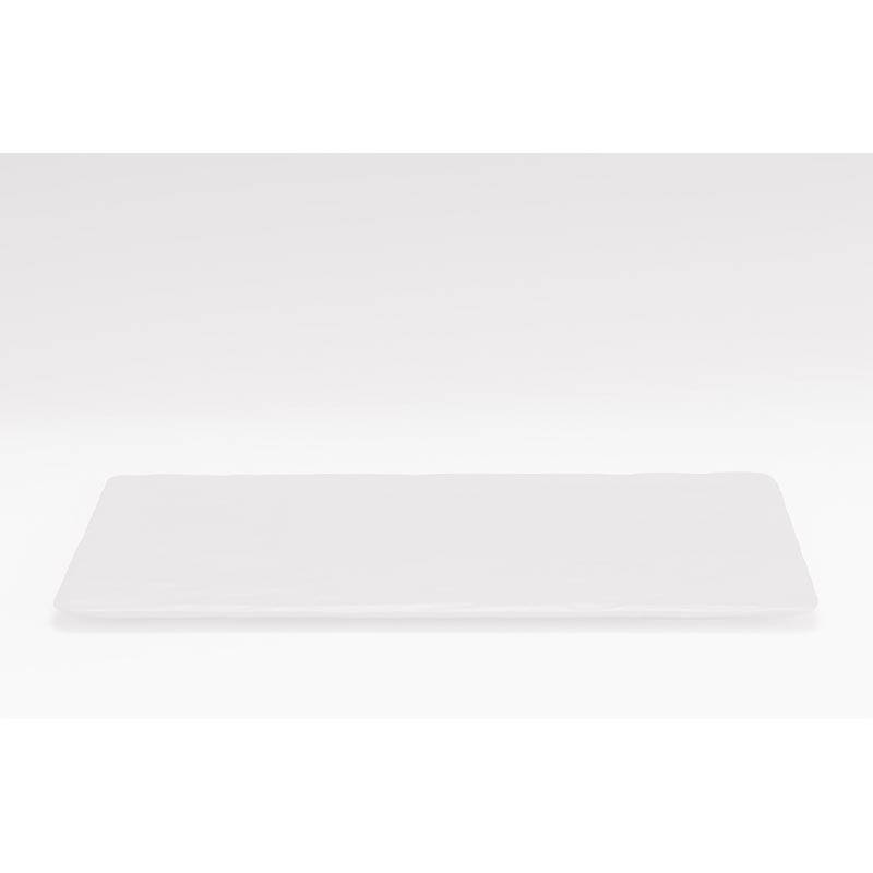 Zicco K-9550 Teşhir Sunum Tabağı, Taş Model, Melamin, Beyaz, 32x52 cm - 1