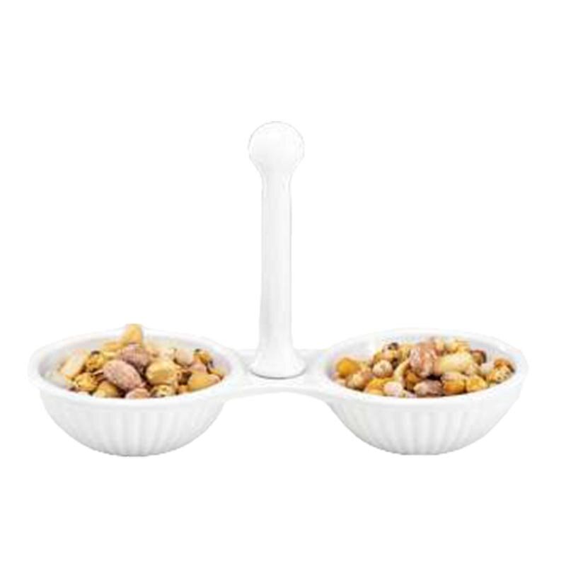 Zicco K-963 Dekoratif Çerezlik, 2 Bölmeli, Melamin, Turuncu - Zicco