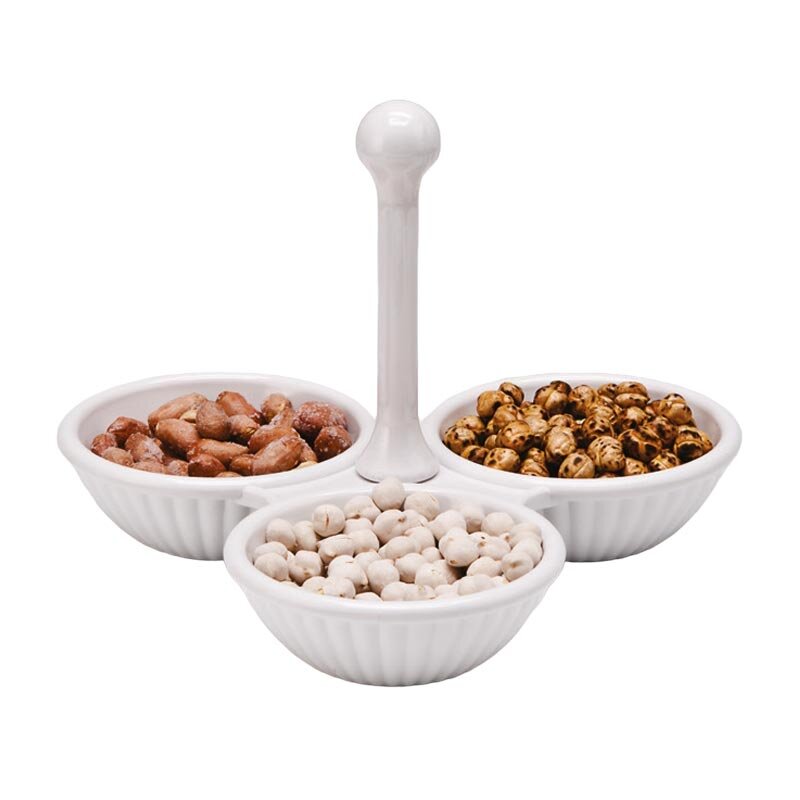 Zicco K-969 Çerezlik, 3 Bölmeli, Melamin, Sarı - Zicco