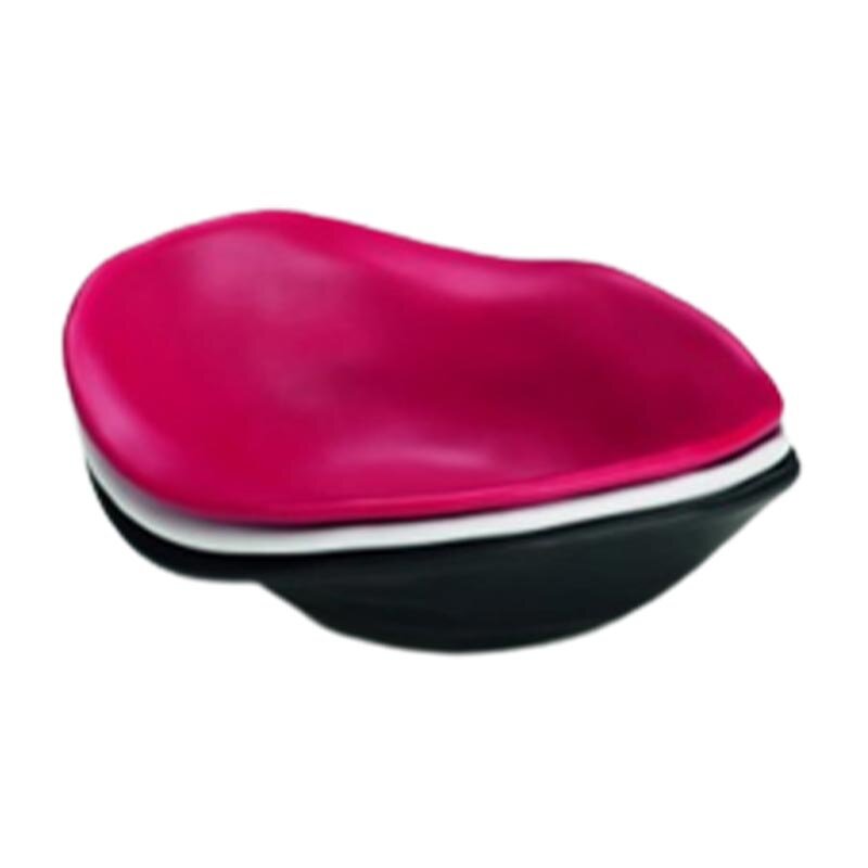 Zicco K-9800 Özel Tasarım Teşhir Tabağı, Taş Model, Melamin, Kırmızı, 19x23 cm - Zicco